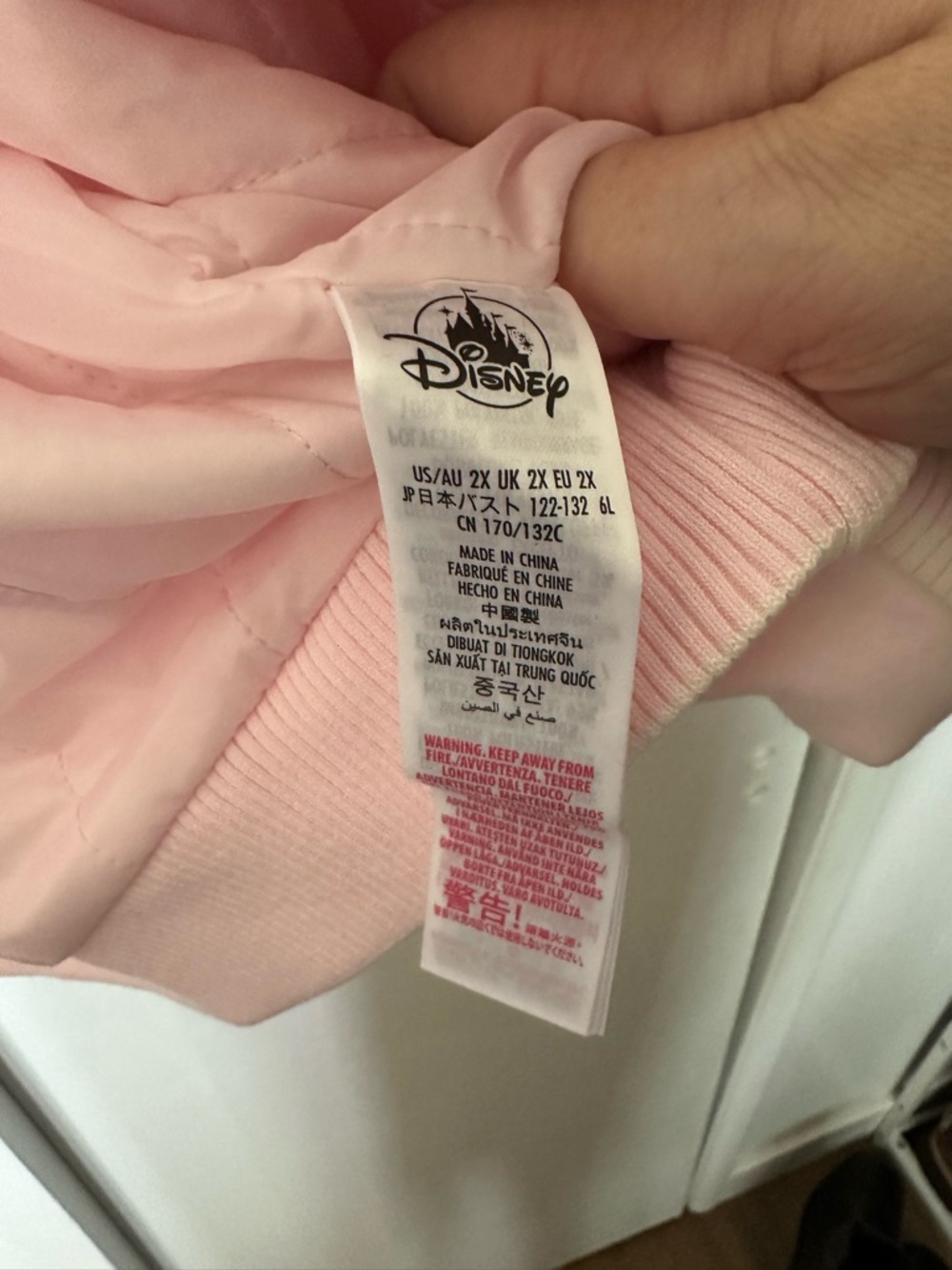 Disney x Stoney Clover Pink Varsity Jacket new with tags size 2x - Picture 9 of 11